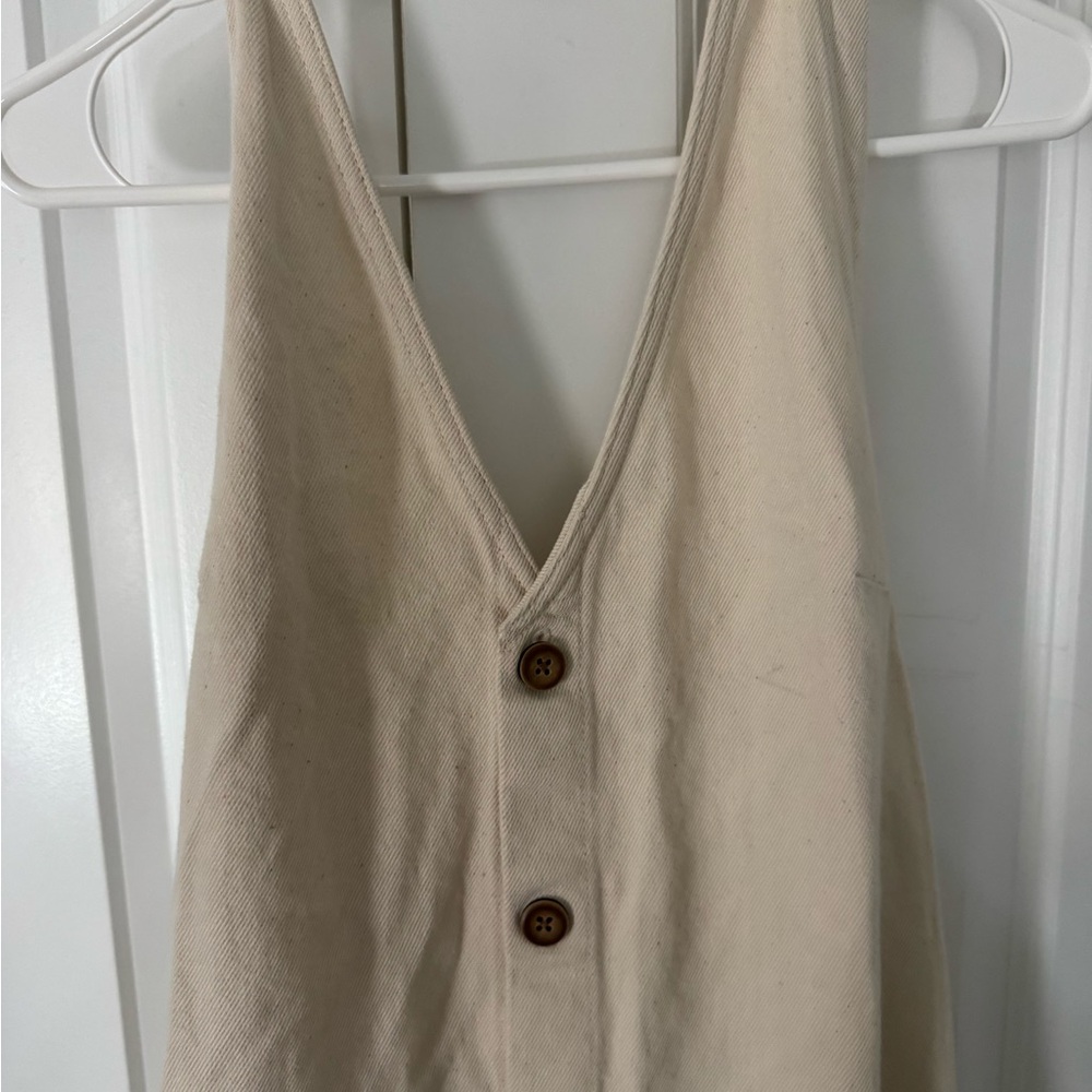 Cream Button-Down Maxi Dress - Picture 5 of 6